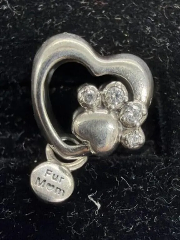 Pandora Sterling 925 Silver & CZ "Sparkling Paw