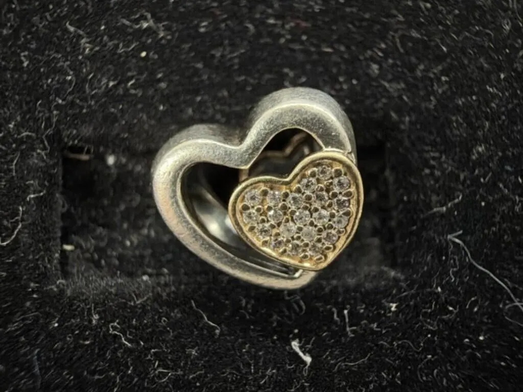 Retired Pandora Sterling 925 Silver, 14 kt Gold