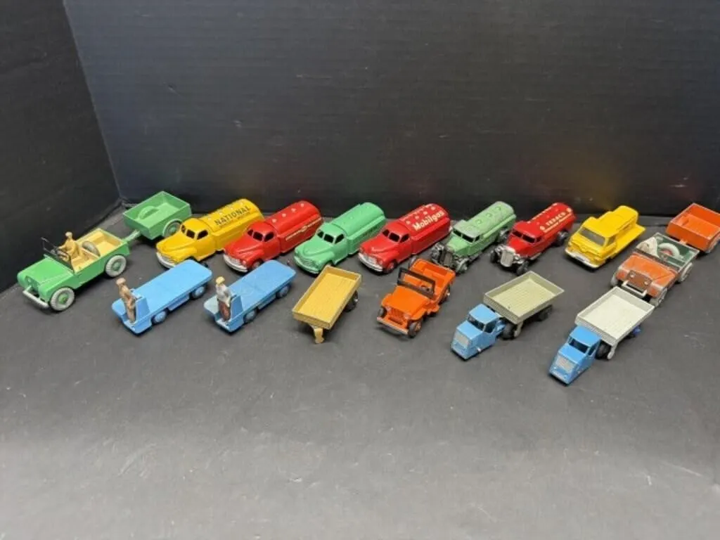 Vintage Dinky Toys - Gas Trucks, Jeeps, Trailers