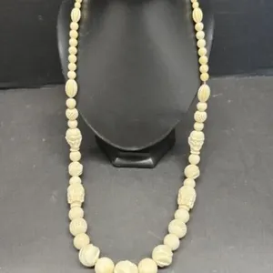 Modern Asian Ivory Necklace Made from Various
