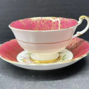 Paragon Central Floral Bouquet Teacup & Saucer