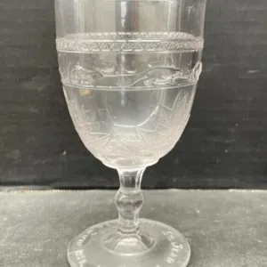 Antique Canadian " Beaver Band � Pressed Glass