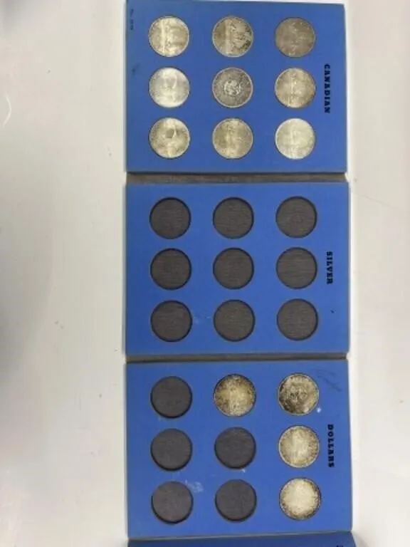 13x Cdn Silver Dollars-1959, 60,62,63,62x2, 65x2,