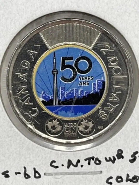 2026 Cdn Loonie - Cn Tower Coloured