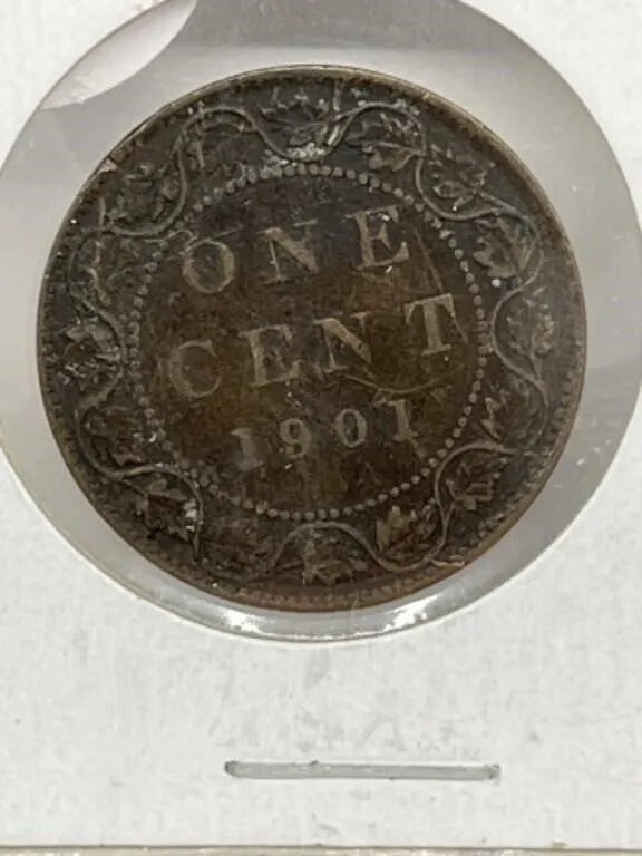 Cdn Large Cents- 1901