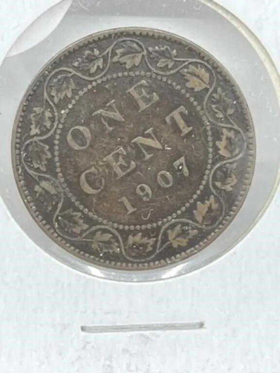 Cdn Large Cents- 1907