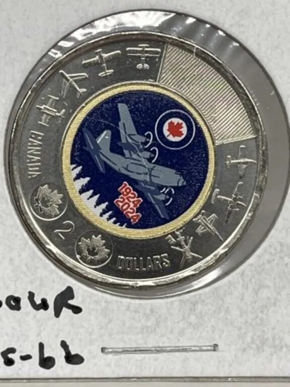 1924 Cdn Toonie- R A F Coloured