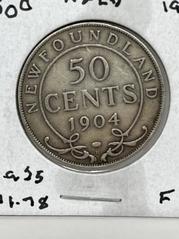 1904 Nfld 50 Cents