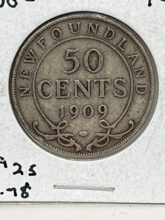 1909 Nfld 50 Cents