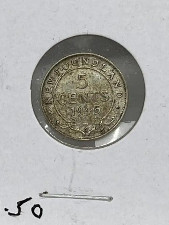 1945 Nfld 5 Cents