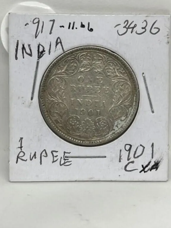 1901 India 1 Rupee