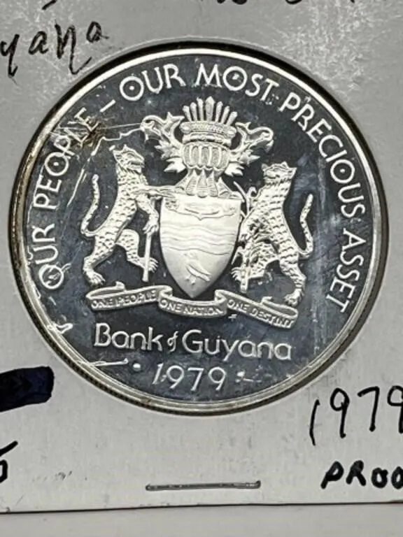 1979 Guyana $5 Coin Proof