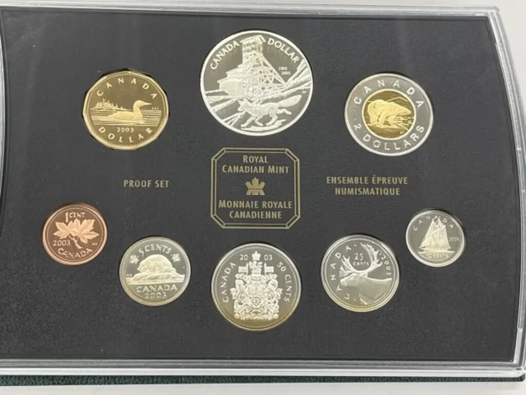 2003 Cdn Proof Set - Cobalt Silver Strike