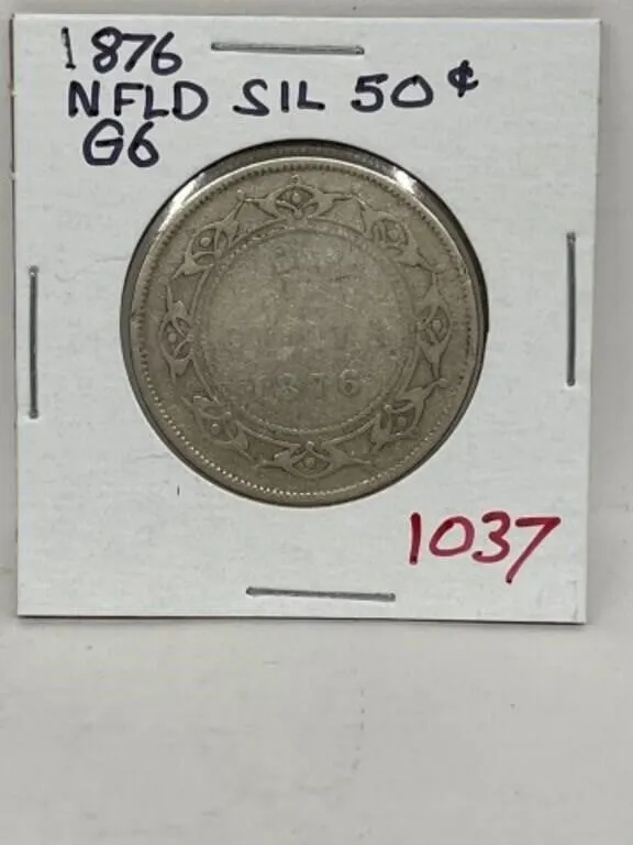 1876 Nfld Silver 50 Cent - G6