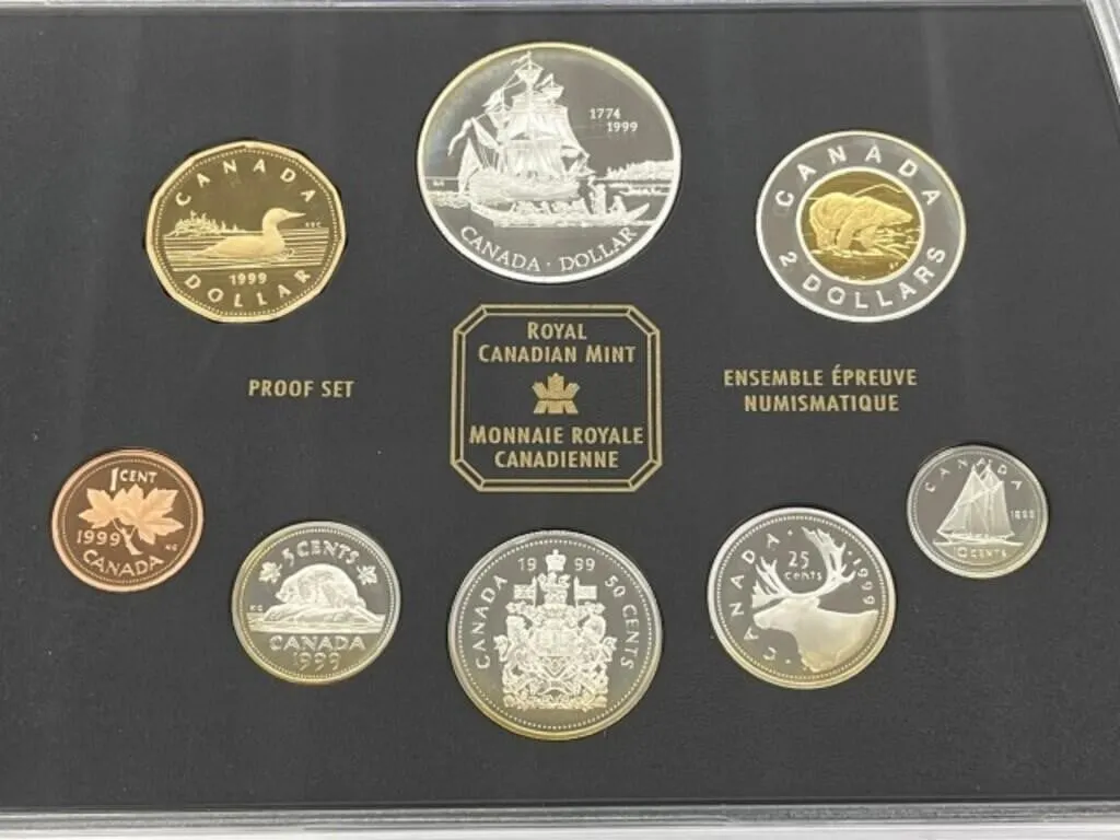 1999 Cdn Proof Set - Siting Of Queen Charlotte