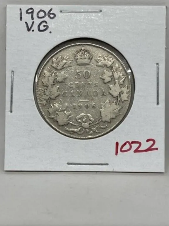 1906 Cdn Silver 50 Cents - Vg