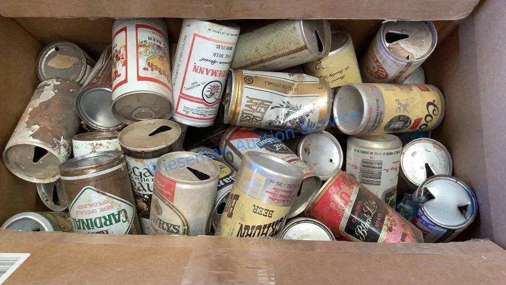 VINTAGE BEER CANS
