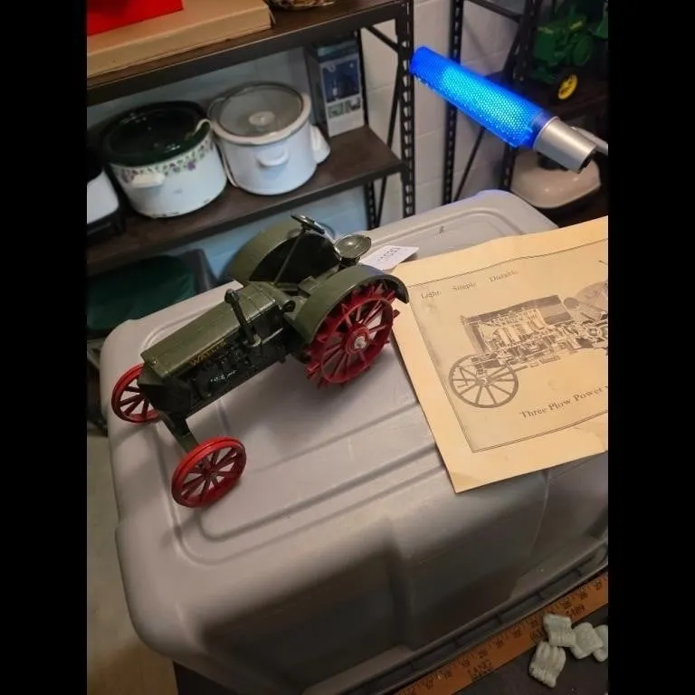 Vintage Wallis Tractor Toy with Brochure
