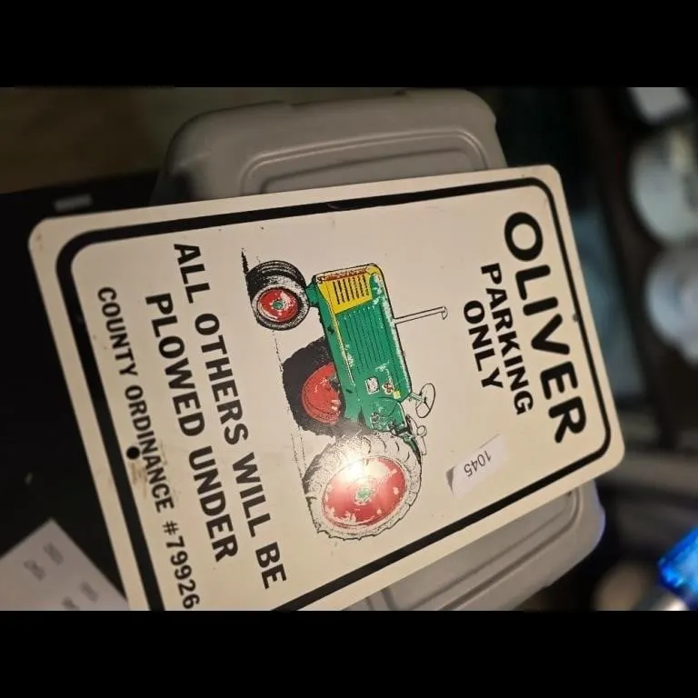 Oliver Tractor Parking Only Metal Sign County Ordi