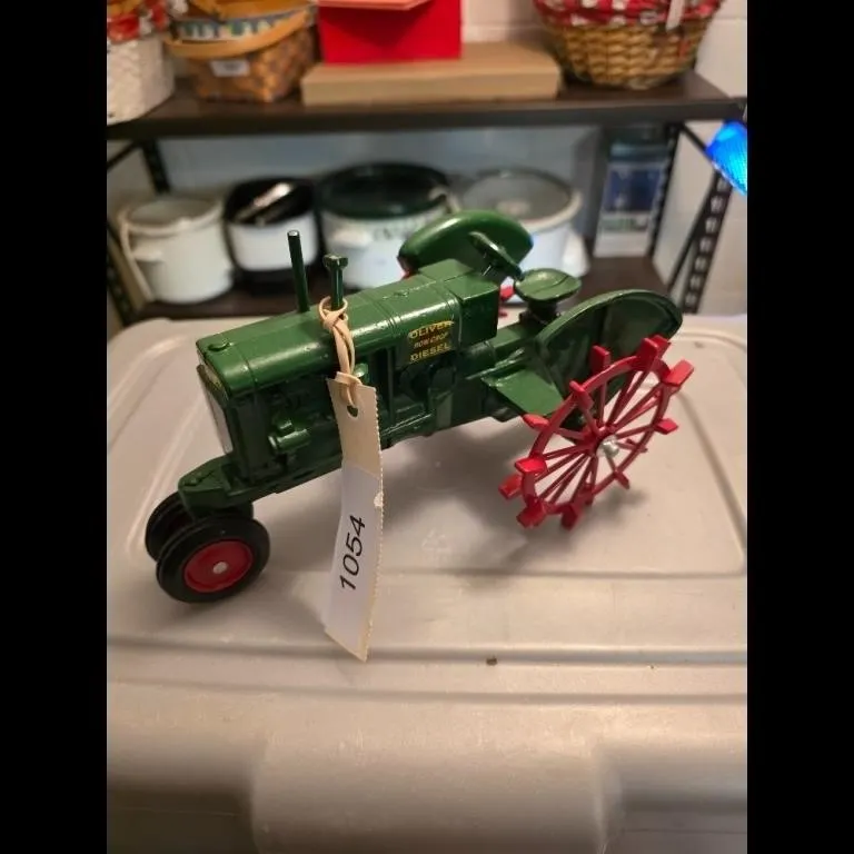 Vintage Oliver Row Crop Diesel Toy Tractor