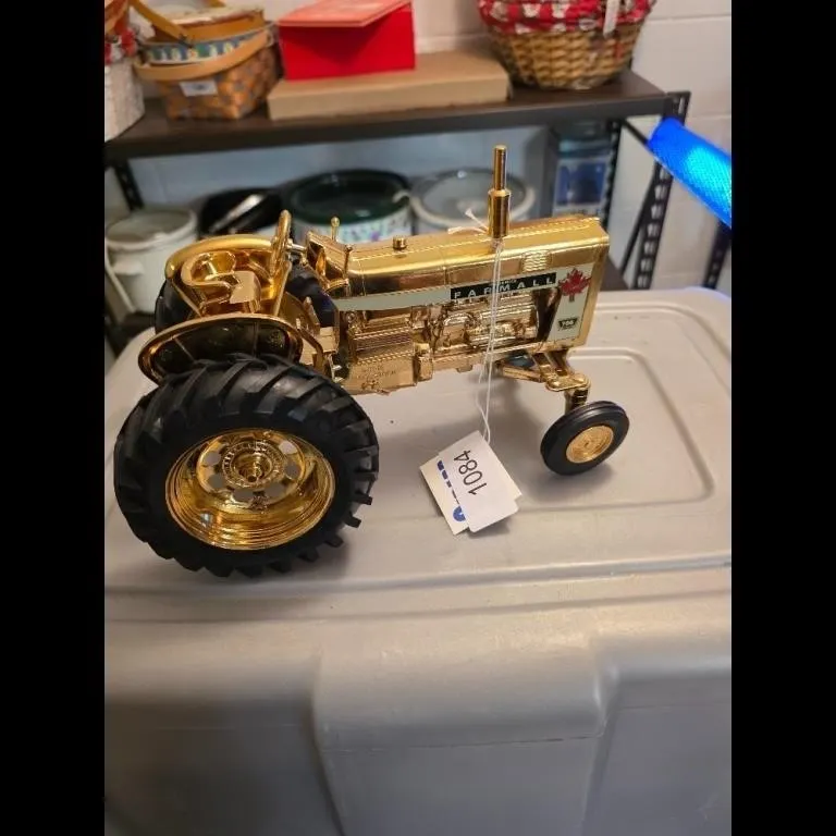 Gold McCormick Farmall 706 Tractor Toy Model
