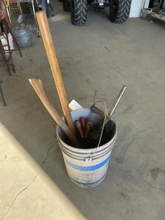 Pail Of Tools Inc. Axe, Files, Vintage Woodworking