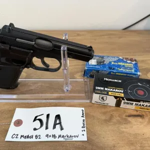 CZ Model 82 9x18MM Markarov with 36 count box of