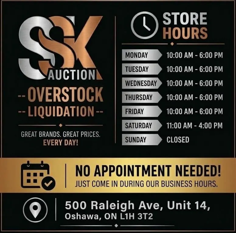 SSK AUCTION STORE AND PICK-UP TIMING