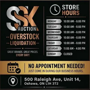 SSK AUCTION STORE AND PICK-UP TIMING