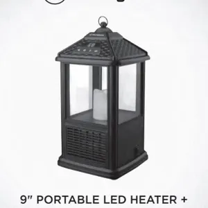 Westinghouse 9" Portable LED Heater + Candle Lante
