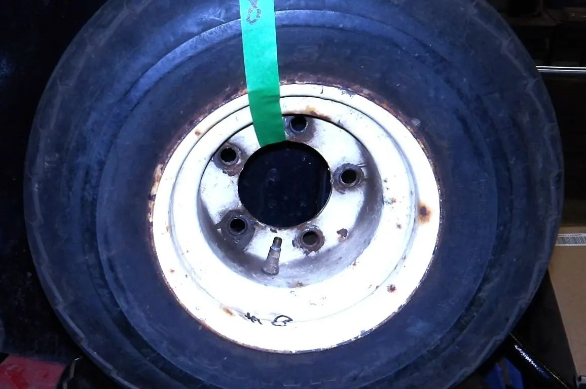 2 - 18.5 X 8.5 X 8 TRAILER TIRES & RIMS (GOOD CONDITION)