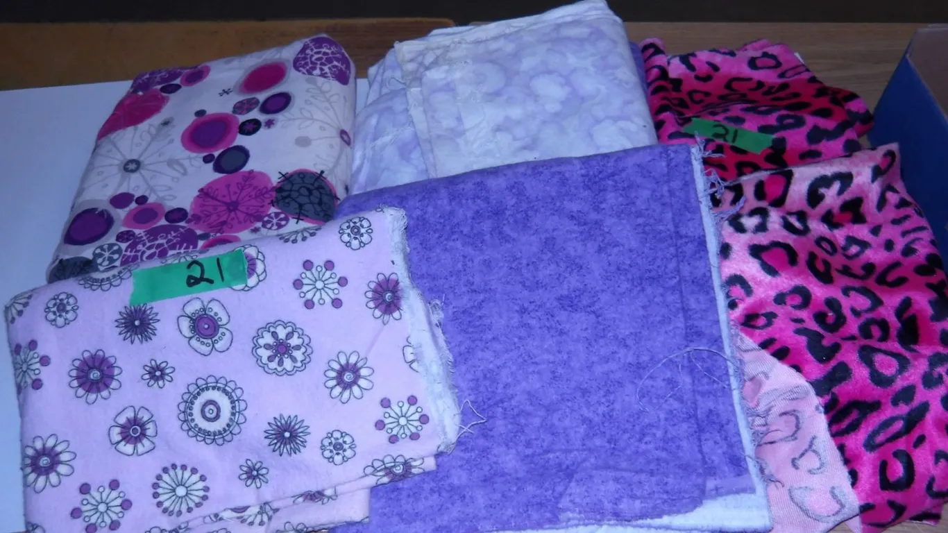 UNCLAIMED STORAGE: 6 BUNDLES ASSORTED FABRIC