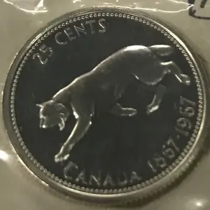1967 PROOF MINT SEALED CANADA SILVER QUARTER