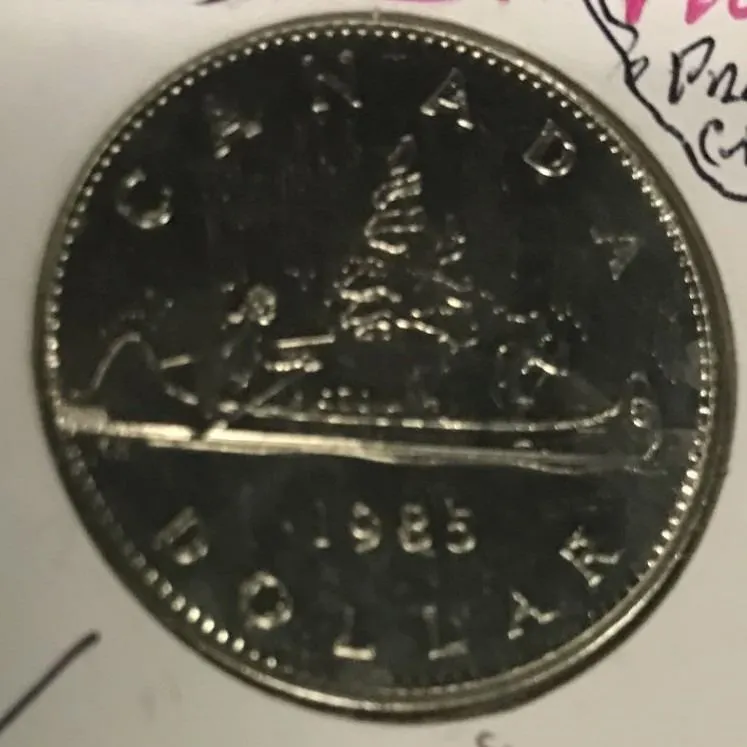 1985 PROOF CAMEO CANADA VOYAGER DOLLAR