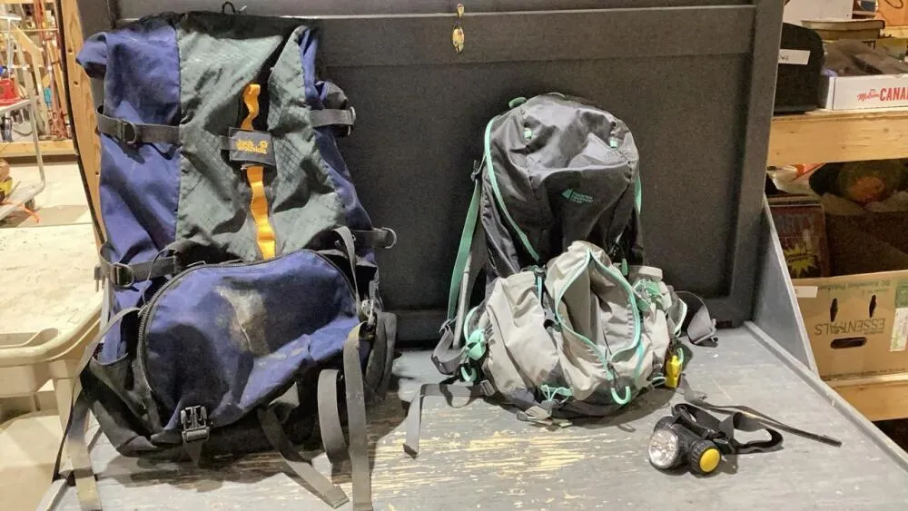 (2)BACKPACKS - JACK WOLFSKIN + MOUNTAIN EQUIPMENT