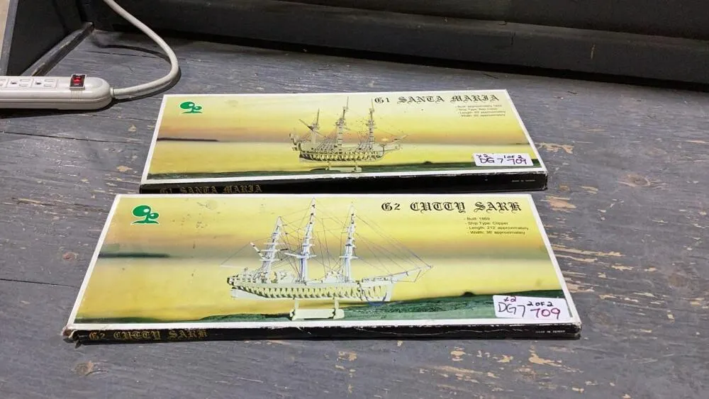(2) MODEL SHIP BUILDING KITS