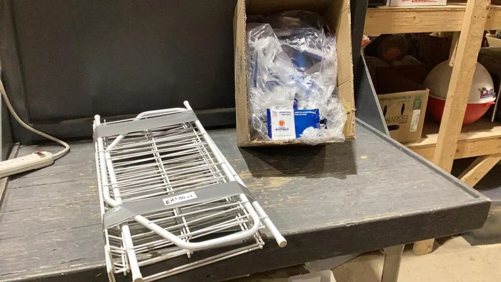 (2)ITEMS - ANTIBACTERIAL HAND WIPES + SHOE RACK