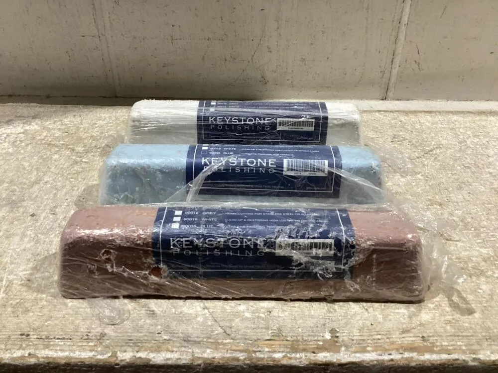 (3) KEYSTONE POLISHING - BLUE, GREY & BROWN
