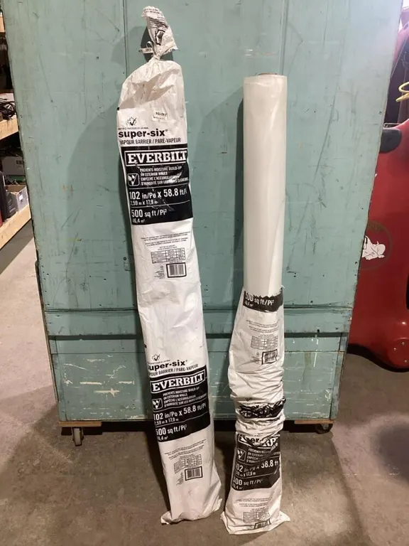 (2) EVERBILT SUPER-SIX VAPOUR BARRIERS