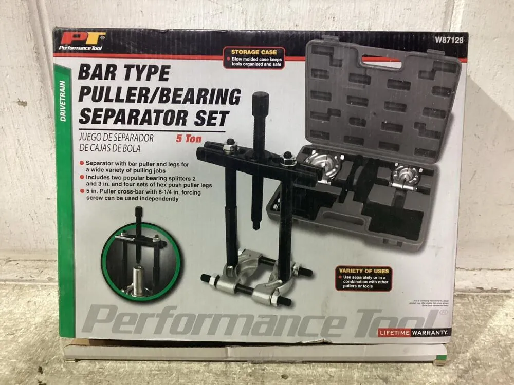 PERFORMANCE TOOL BAR TYPE PULLER/BEARING SEPARATOR SET
