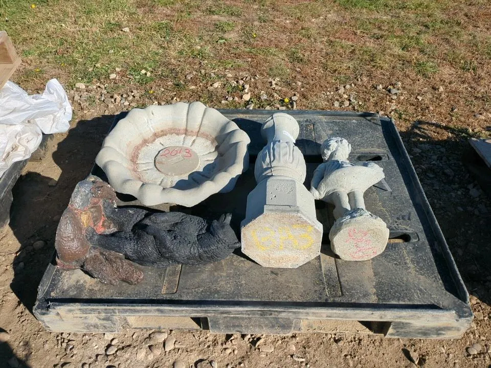 Cement Yard Decor