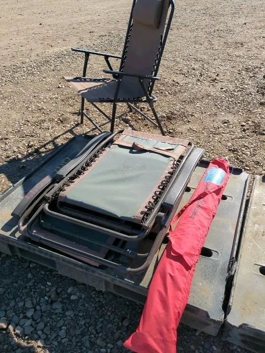 Lawn Chairs & Umbrella