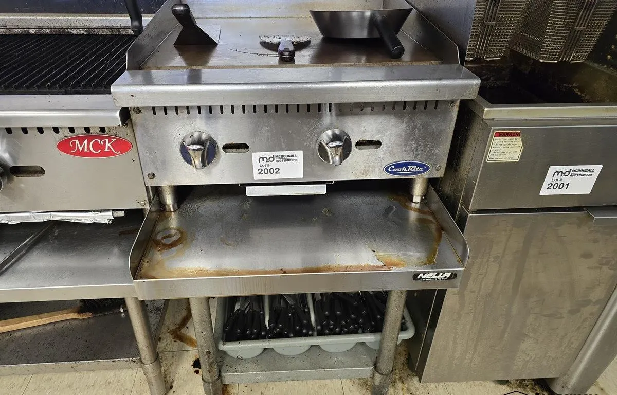 CookRite 2-Burner Griddle w/ Table
UNRESERVED