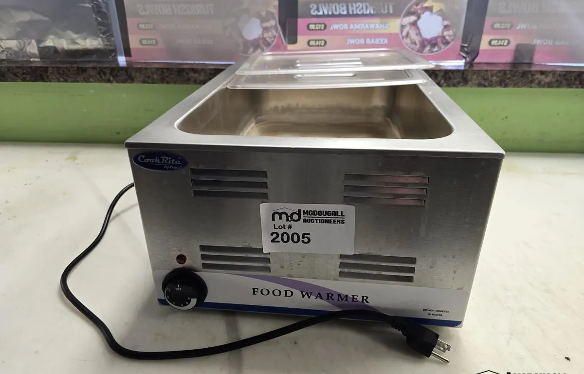 CookRite Food Warmer
UNRESERVED