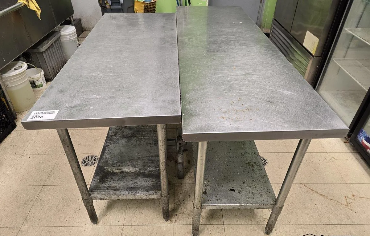 (2) Stainless Steel Commercial Prep Tables
UNRESERVED