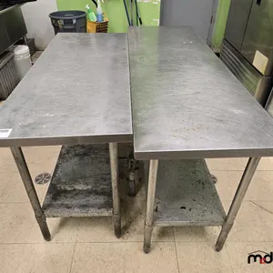 (2) Stainless Steel Commercial Prep Tables
 UNRESERVED