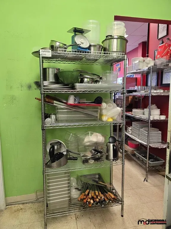 Assorted Commercial Kitchenware & Wire Rack
UNRESERVED
