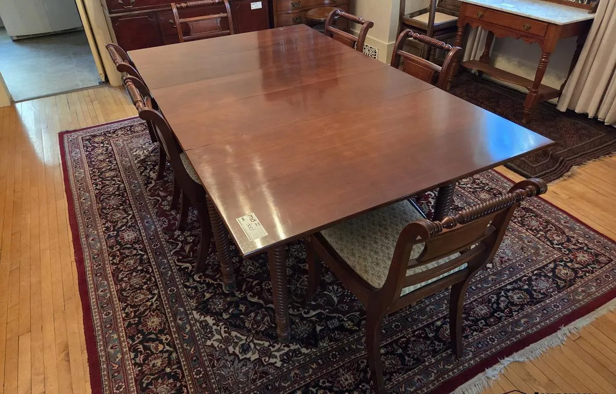 Wood Dining Table, (12) Chairs & Area Rug
UNRESERVED