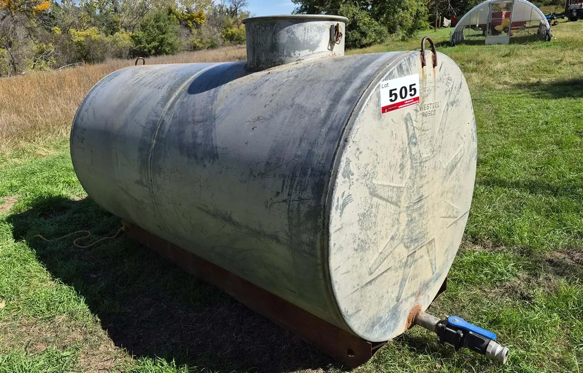 Weststeel Rosco Steel Tank
UNRESERVED