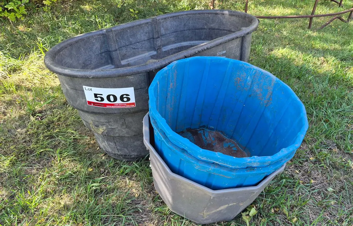 Rubbermaid Stock Tank and Plastic Tubs
UNRESERVED